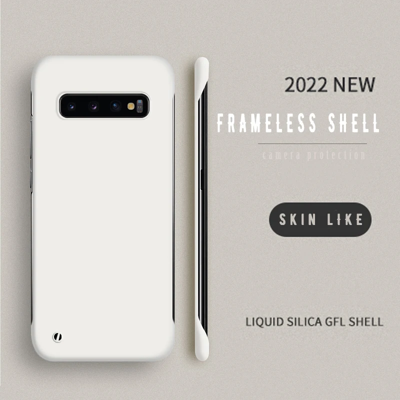 Funda de teléfono mate delgada de diseñador para Samsung S10 Plus, fundas clásicas con parachoques