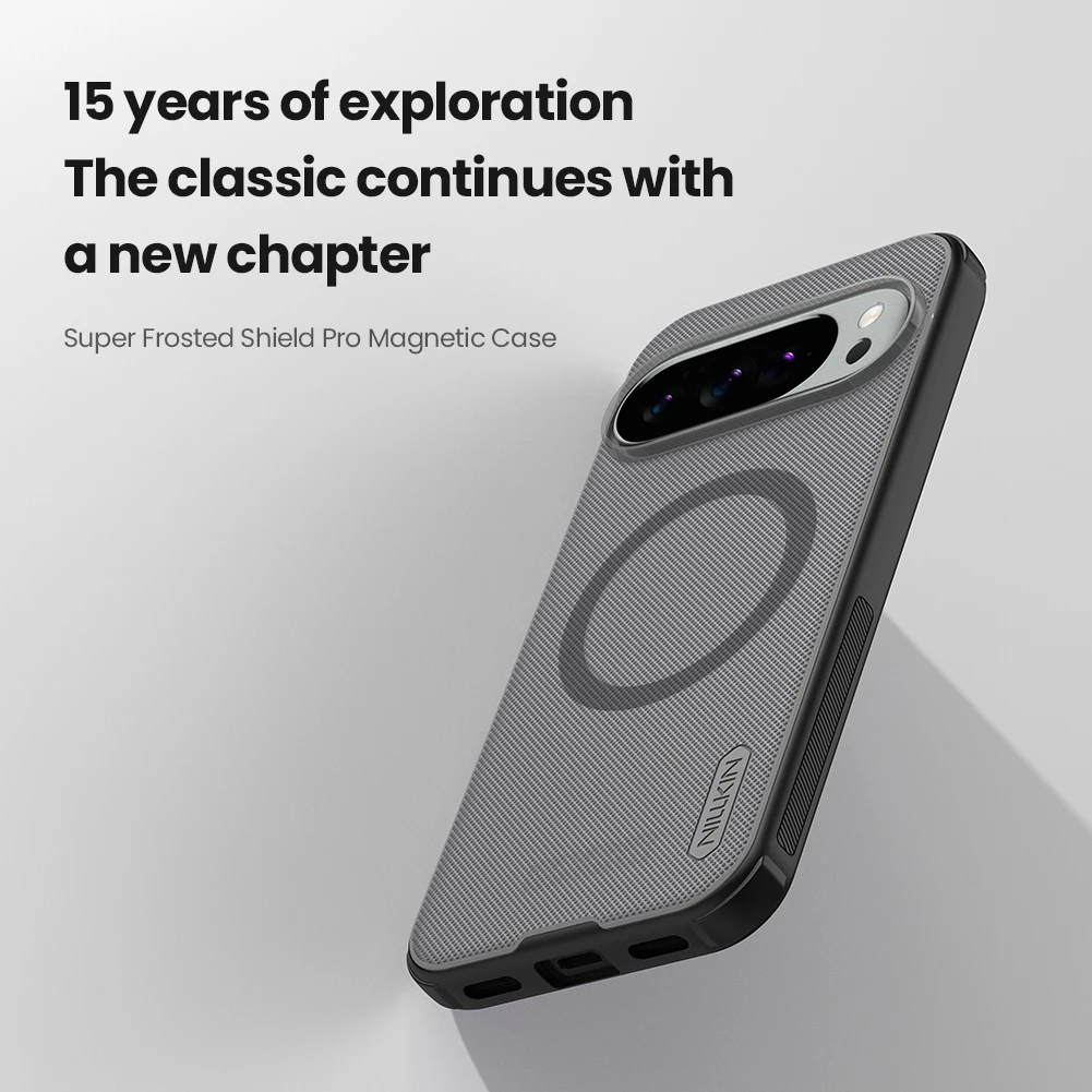 Nillkin para Google Pixel 10 Pro XL/10 Pro/10 5G funda magnética Frosted Shield Pro funda adaptable Magsafe mate cubierta trasera completa