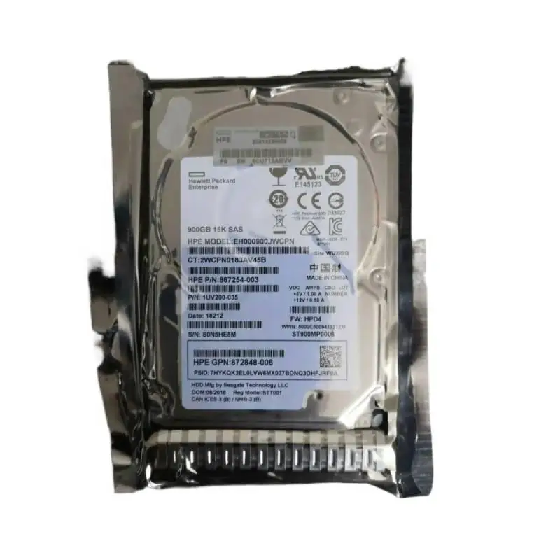 Para hp 870759-B21 870795-001 disco duro interno 900GB SAS 12G 15K SFF nuevo - imagen 2