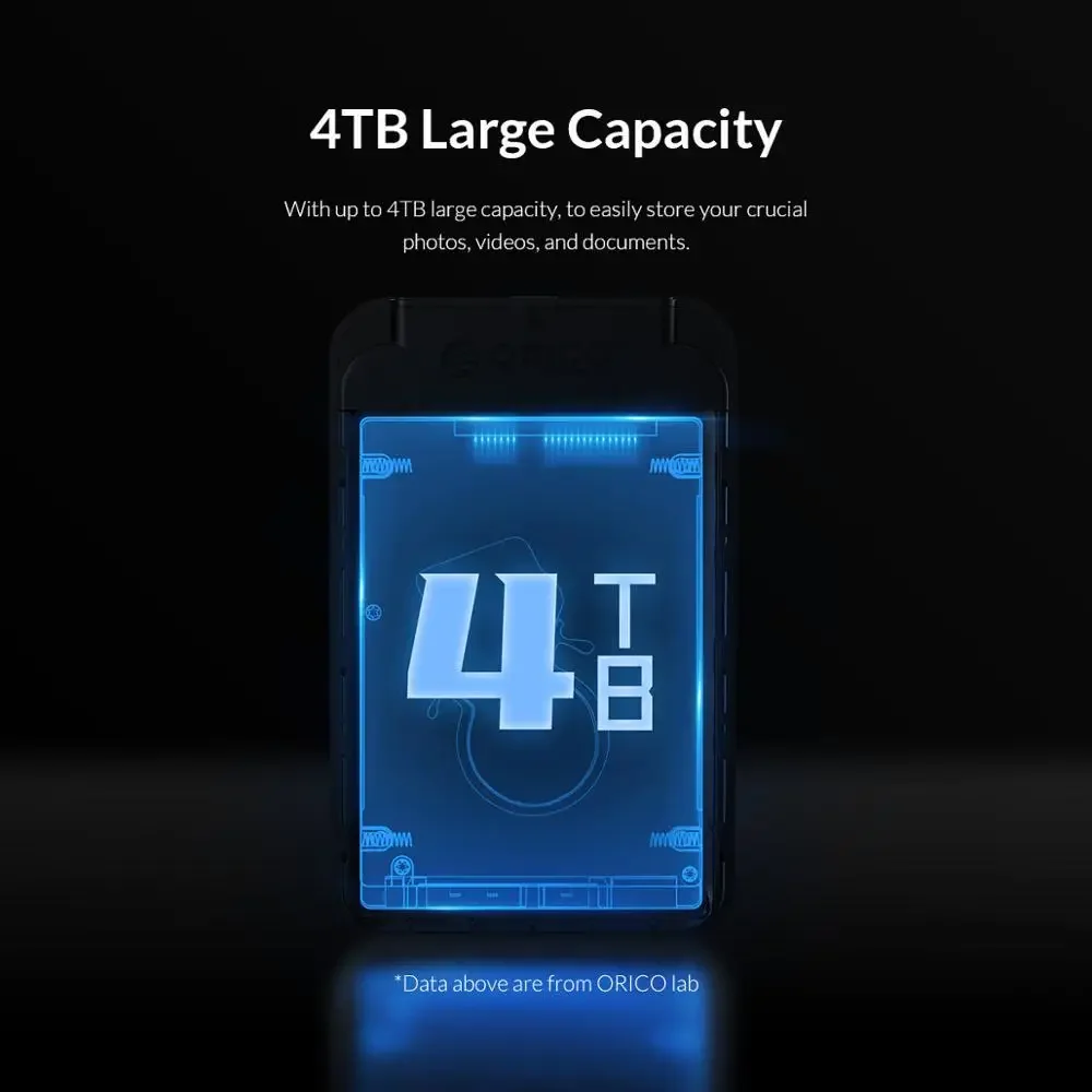 ORICO-carcasa para disco duro externo de 2,5 pulgadas, 5Gbps, SATA a USB 3,0, HDD SSD, para PC, portátil, caja de disco HDD SSD de 2,5 pulgadas - imagen 5