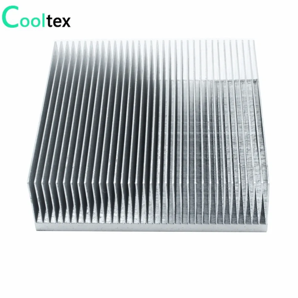 Disipador de calor de aluminio, radiador de disipador de calor con aleta de deslizamiento de 100x100x30mm para enfriador de circuito integrado LED electrónico - imagen 5