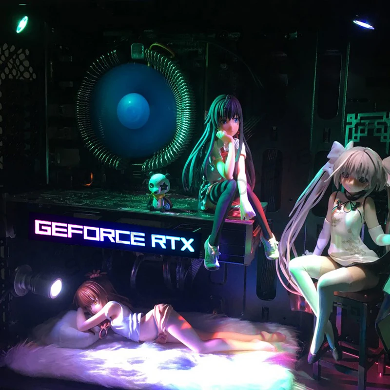 Caja de ordenador GPU Panel lateral RGB RTX AMD tarjeta gráfica VGA Lightboard placa trasera 5V 3Pin ARGB M/B AURA SYNC - imagen 5