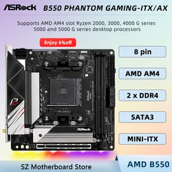 ASRock B550 Phantom Gaming-ITX/AX, placa base Mini-ITX AM4