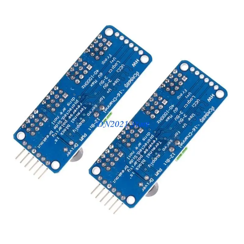F3KE 2pcs PCA9685 PWM Servo Motor Driver Board 16 Interfaces canales Control - imagen 2