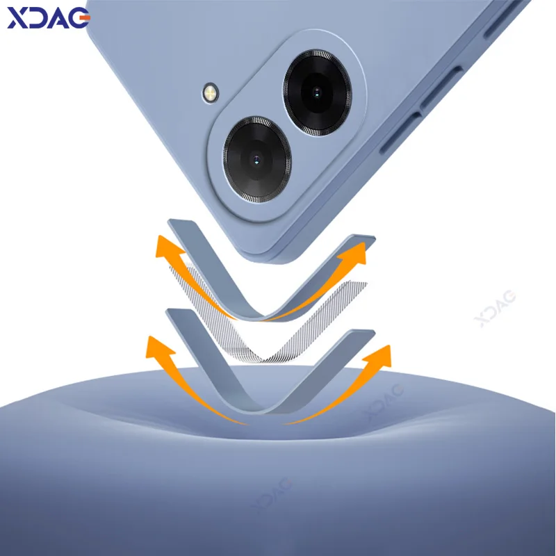 Funda de lujo para teléfonos móviles Xiaomi POCO C71, protección de cámara POCOC71, funda de moda, funda de armadura de silicona líquida cuadrada suave - imagen 3