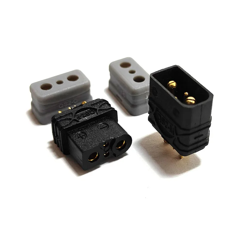 Conector de batería de litio antiencendido QS2 de 15A, cabezal de Pin de señal chapado en oro y cobre, enchufe de alimentación de almacenamiento de energía para Dron de alta corriente - imagen 5