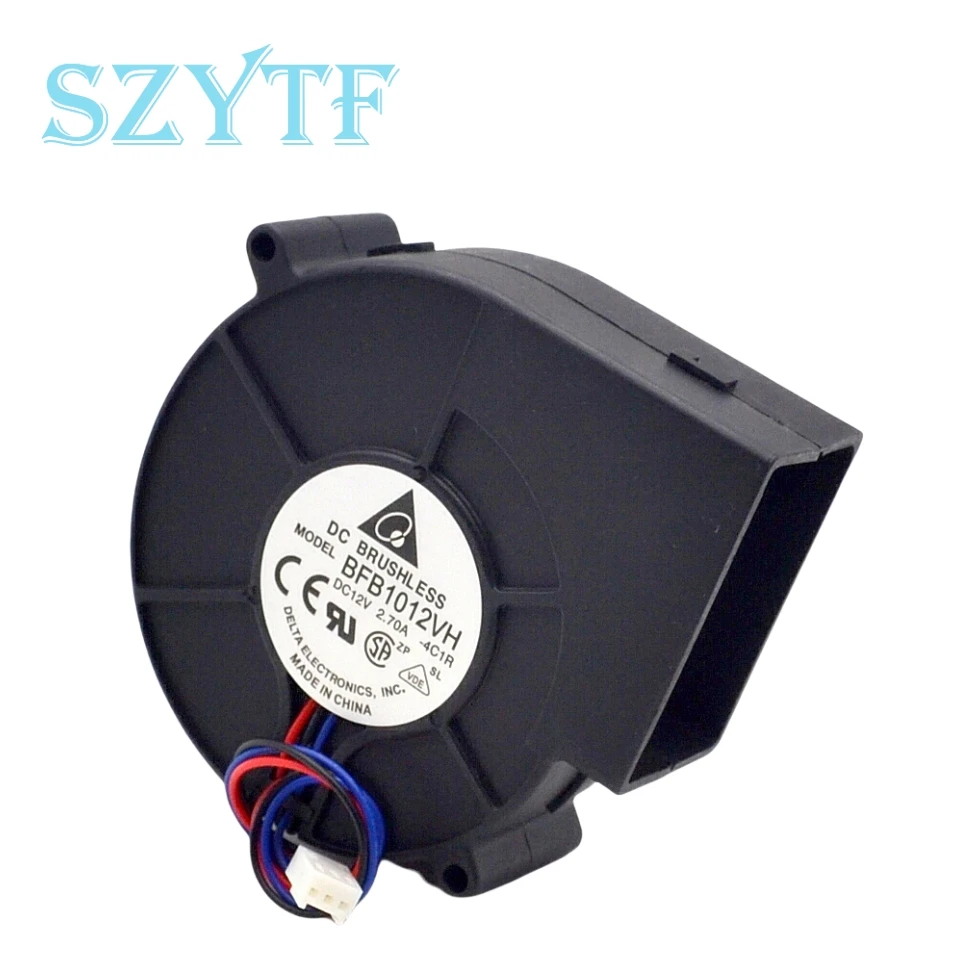 BFB1012VH Ventilador de enfriamiento industrial de 120 mm 12 V CC 2.7 A Soplador de alto flujo de aire con conector de 3 pines para Delta - imagen 5