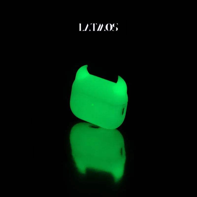 Funda para auriculares Airpods Pro 1/2/3 Airpods 4, carcasa suave verde diablo brillante personalizada, funda protectora para auriculares, accesorios de regalo - imagen 3