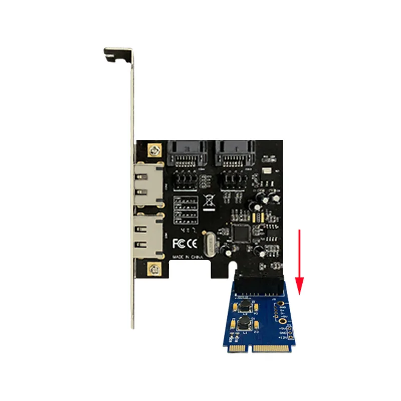 Tarjeta adaptadora Mini PCIe a PCIE1X, máquina de transferencia MPCI Express 1x, centralita de interfaz PCIe para actualización de computadora - imagen 4