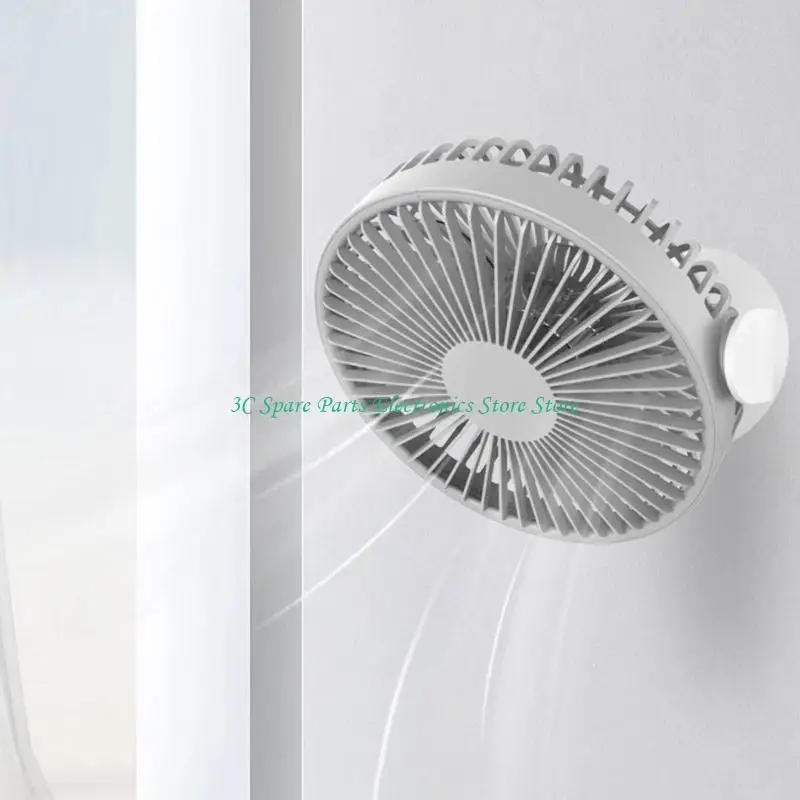 12pc 1500mAh USB portátil USB Recargable Ventilador ventilador techo 3 velocidades Ventilador colgante para carpa