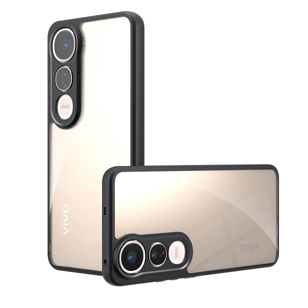 Para Vivo V50 Lite Funda Vivo V50 Lite Funda Coque mate transparente PC a prueba de golpes TPU borde transparente Funda trasera Vivo V50 Lite - imagen 2