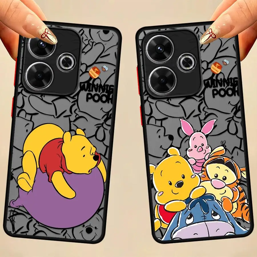 Funda de teléfono para Xiaomi Redmi 10A 9A 10C 14C K40 Pro 9T A2 + A4 A1 + 12C 9C TPU cubierta Disney Winnie The Pooh - imagen 3