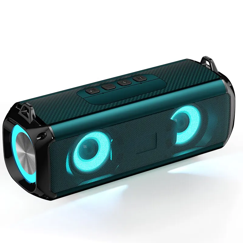 Rockmia-altavoz con luces LED RGB, reproductor de música inalámbrico Portátil con Bluetooth, Bluetooth 5,0, micrófono incorporado, tarjeta TF, EBS-045 - imagen 5