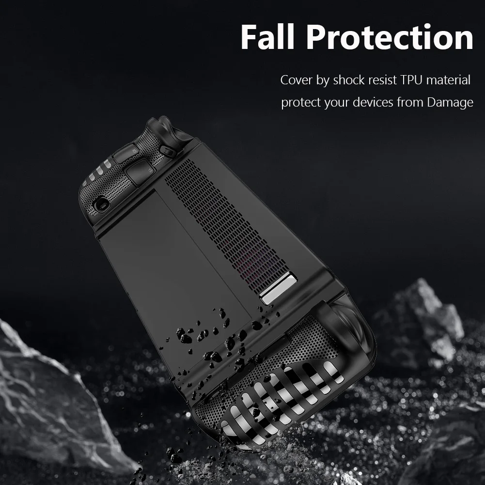 Funda protectora para consola de juegos portátil Lenovo Legion Go, cubierta protectora a prueba de golpes con soporte, accesorios de juego - imagen 2