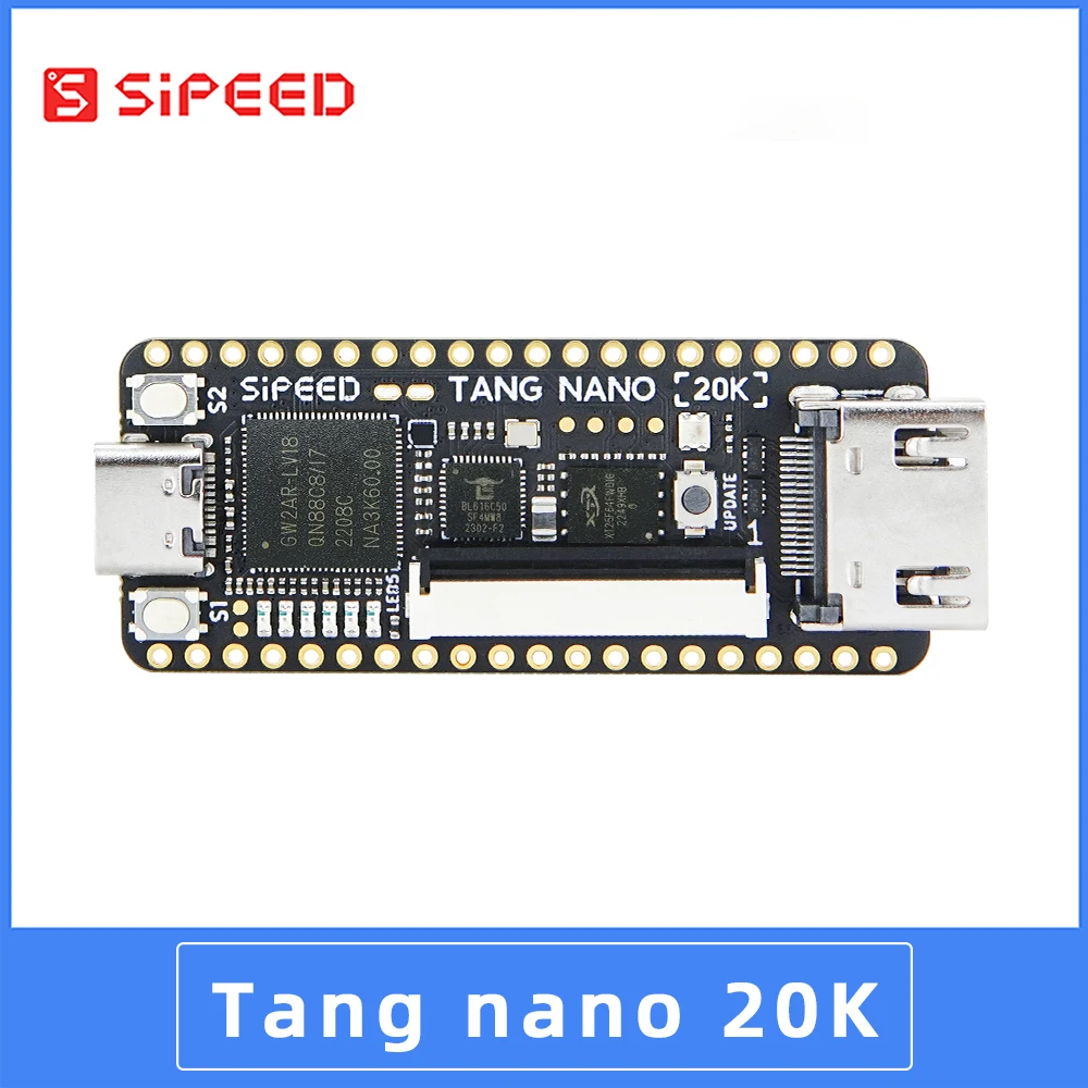 Placa de desarrollo Sipeed Tang Nano 20K FPGA, reproductor de juegos Retro RISCV Linux