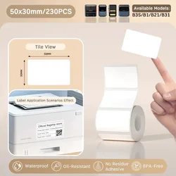 NIIMBOT B21/B3S/B1 – Papel para Etiquetas Térmicas Blanco