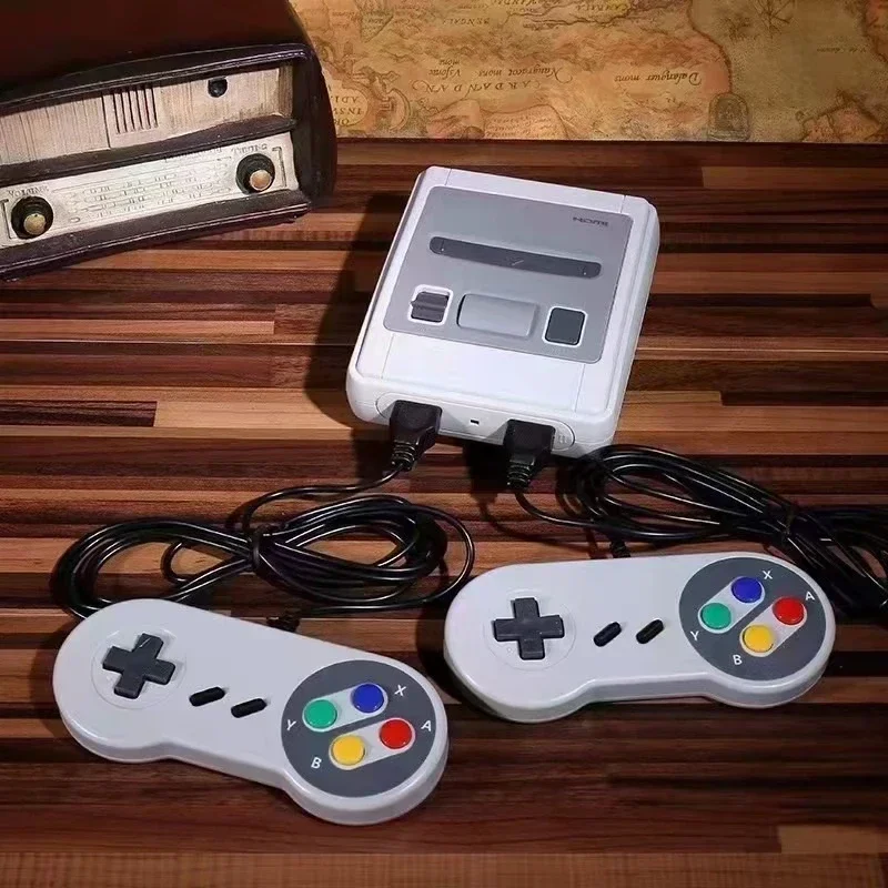 Consola de juegos de TV Retro SFC620, mando de juegos portátil Retro con 620 juegos clásicos integrados, consola de videojuegos con regalo para niño - imagen 4