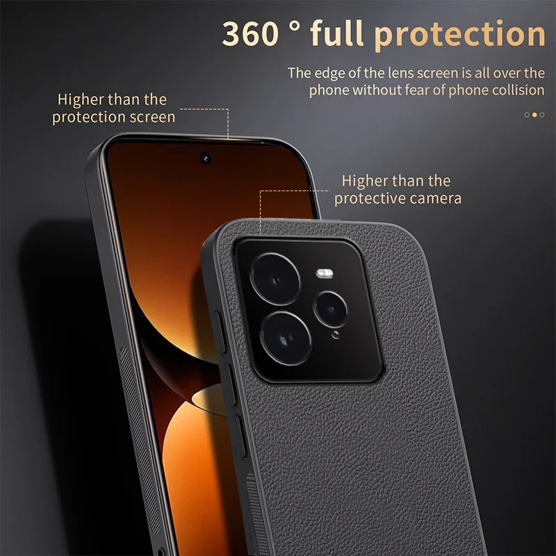 Funda magnética de coche para Realme GT 7 Pro, funda protectora trasera de marco suave mate de cuero de lujo para OPPO Realme GT7 Pro GT7Pro Capa - imagen 5