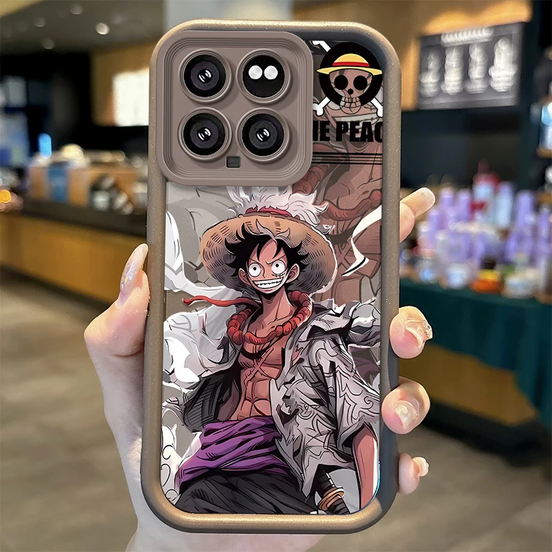 Funda de silicona a prueba de golpes para teléfono móvil, carcasa de TPU de One Piece Luffy Anime para XiaoMi 14, 13, 12, 11T Pro, 13, 12, 11 Lite, Poco F6, F5, X5, X3 Pro FE - imagen 4