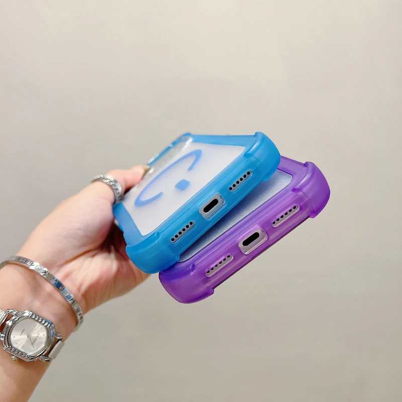 Para Magsafe carga inalámbrica magnética TPU suave + PC duro 3 en 1 armadura funda de teléfono para iPhone 17 Pro Max 15 14 13 16 Pro Max cubierta - imagen 5