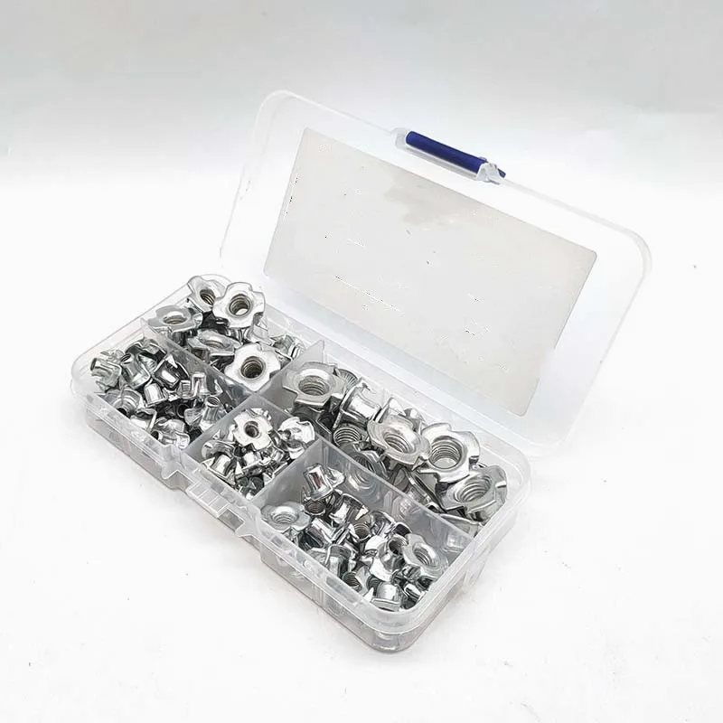 Kit de tuercas de 4 garras en T para madera (90 uds, M3-M8) - imagen 3