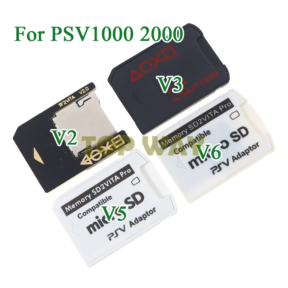 Tarjeta de memoria TF para PSVita PSV 1000, adaptador de tarjeta de juego V2.0, V3.0, V5.0, V6, SD Micro, versión SD2VITA para PS Vita 1000/2000, 1 unidad - imagen 3
