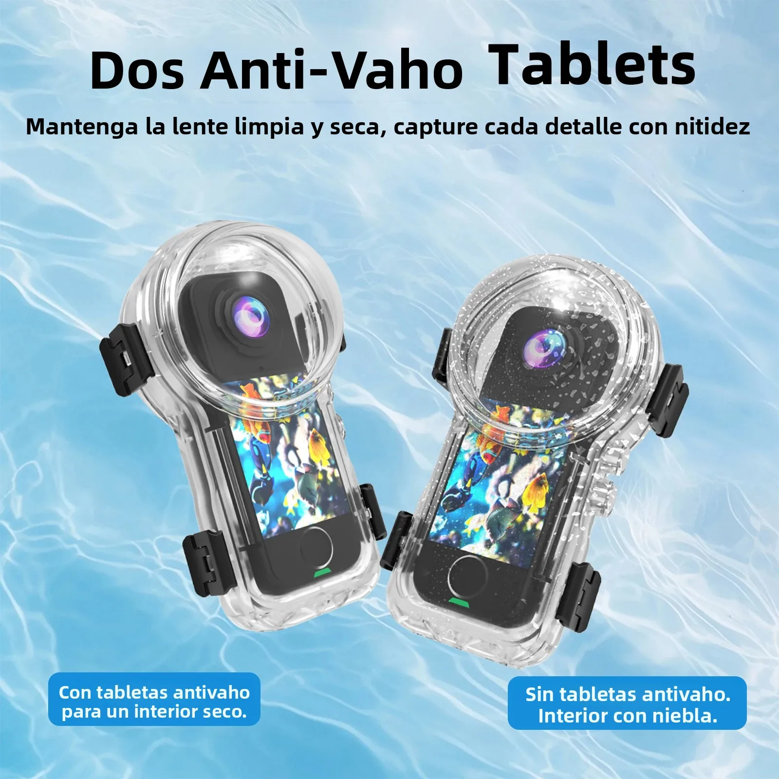Funda de buceo Invisible para Insta360 X4 Air Magntic, cubierta de carcasa impermeable de liberación rápida, accesorios de carcasa de buceo subacuática de 50M - imagen 3