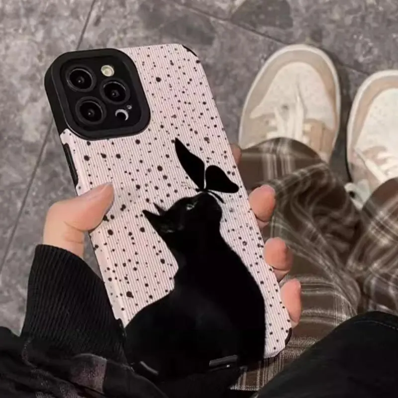 Para Samsung Galaxy S25 S24 Ultra Fundas lindo gato Funda S23 S22 Plus Funda A32 A73 A54 A14 Capas A33 A23 5G A13 A34 A55 A15 A53 - imagen 3