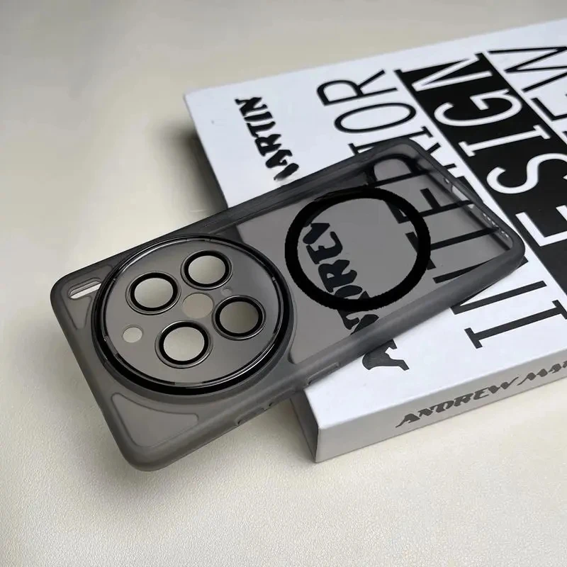 Película protectora de lente, funda de carga inalámbrica para VIVO X200 Pro mini X100S Pro X100, parachoques transparente de silicona ultrasuave a prueba de golpes