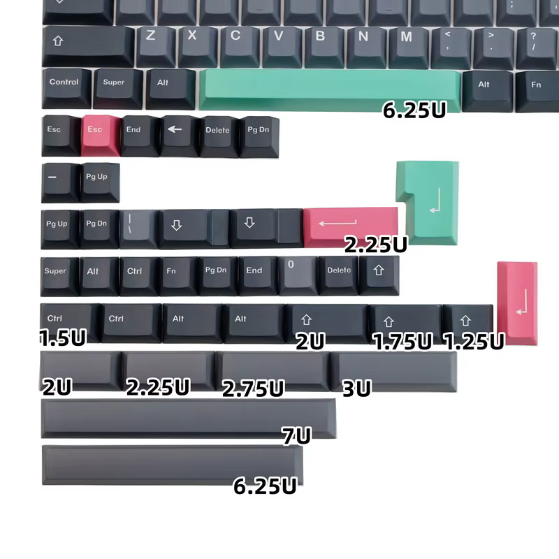 GMK Dolch Keycaps Cherry Profile - PBT Dye-Sub, 142 teclas MX - imagen 3