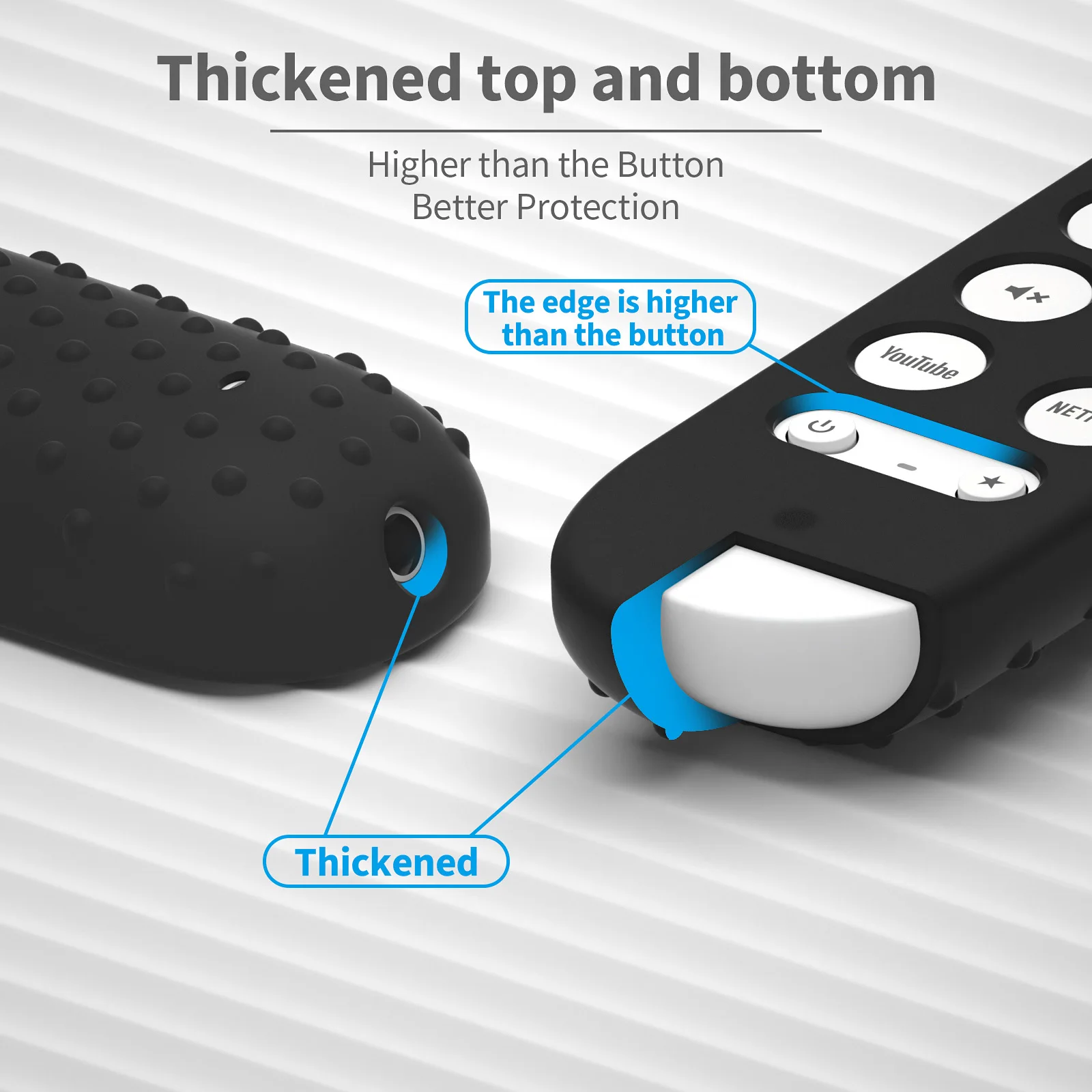 Fundas protectoras de silicona para mando a distancia de Google TV Streamer 4K TV 2024 para control remoto de Google GY3LE - imagen 3
