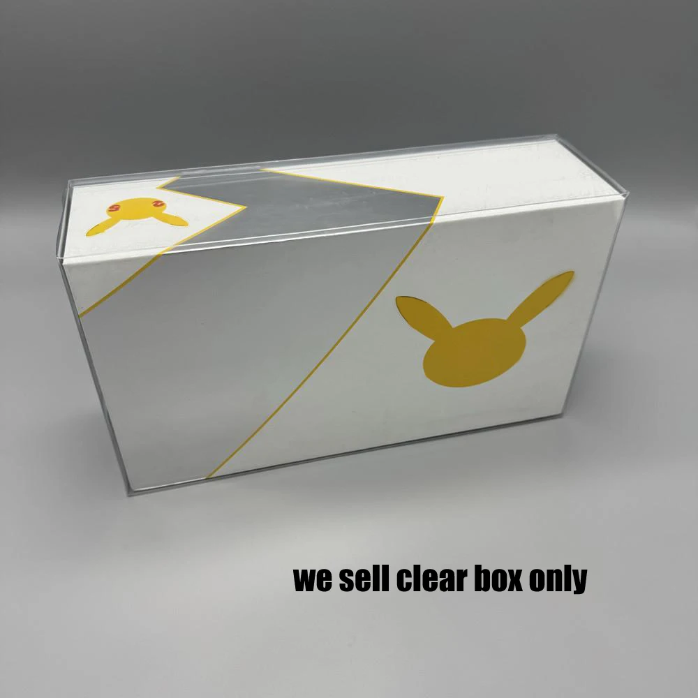 Caja de presentación transparente de PET para celebraciones PTCG Colección ultrapremium Caja de protección versión estadounidense de 25 años - imagen 2