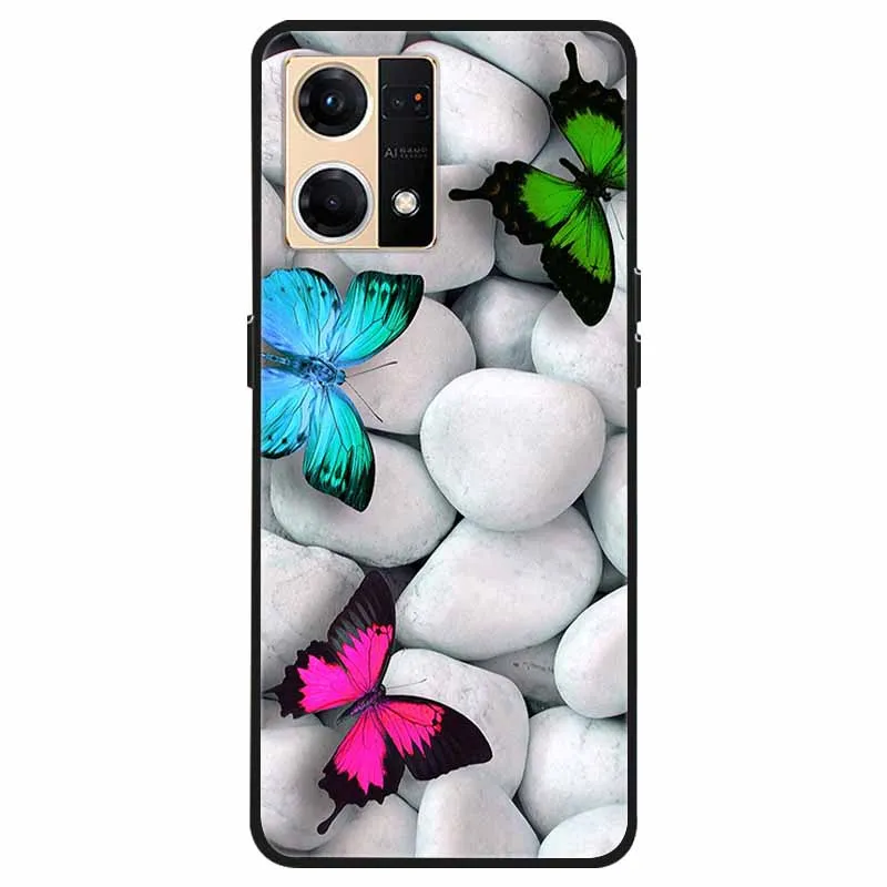 Funda trasera de silicona suave para móvil, carcasa de mármol para Oppo Reno 7 4G, F21 Pro 4G, Reno7, CPH2363, 2022 - imagen 2