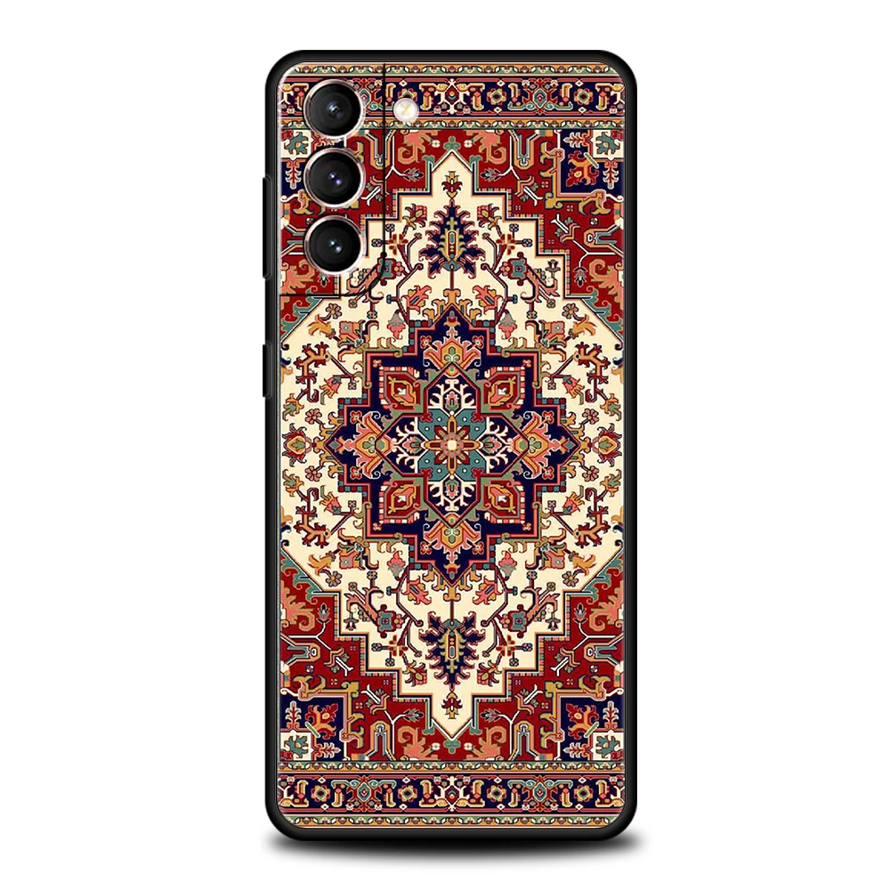 Funda de teléfono con patrón Floral persa para Samsung Galaxy S25 Edge S24 S23 S22 Ultra S20 S21 FE 5G S10 S9 Plus S10E, funda suave - imagen 4