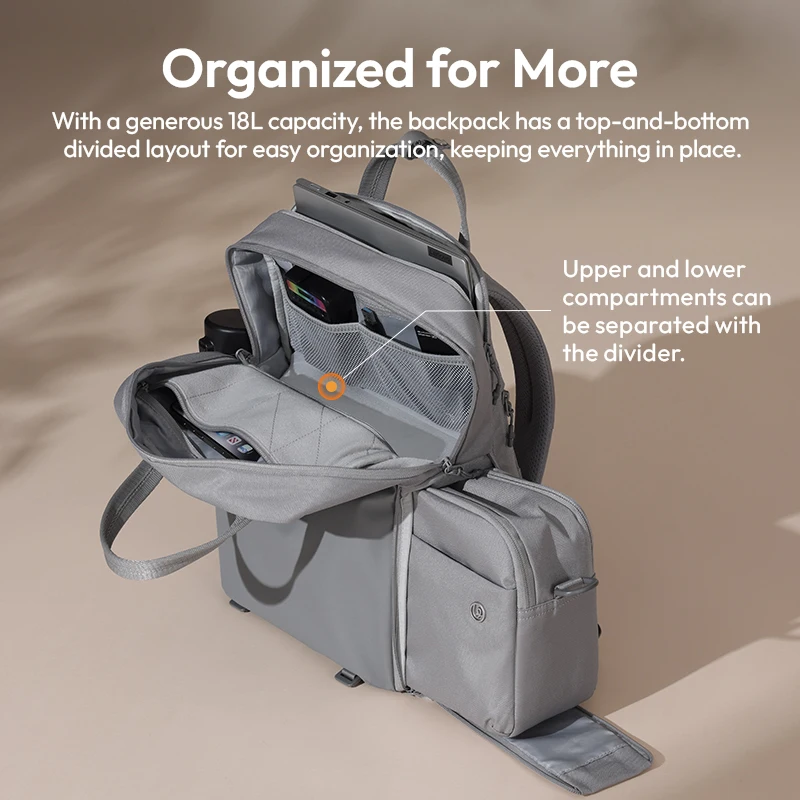 Ulanzi F08 Mochila de viaje ligera, bolsa impermeable, bolsa de fotografía, bolsa de transporte para cámara, portátil de 16 pulgadas - imagen 4