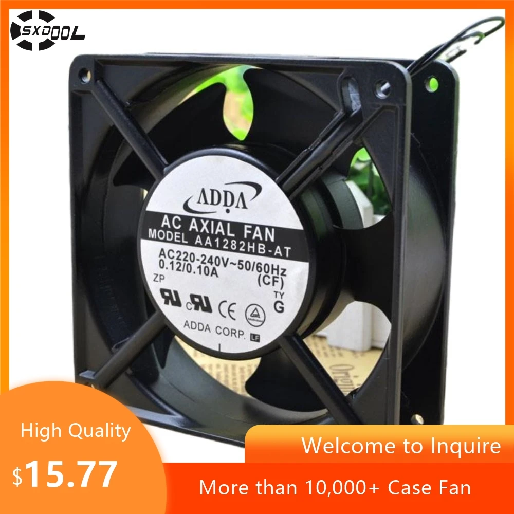 Ventilador de máquina de soldadura 12038 AC 220V ventilador para Adda AA1282HB-AT AA1282hb-AW 12038 AC 220v ventilador con cubierta - imagen 2