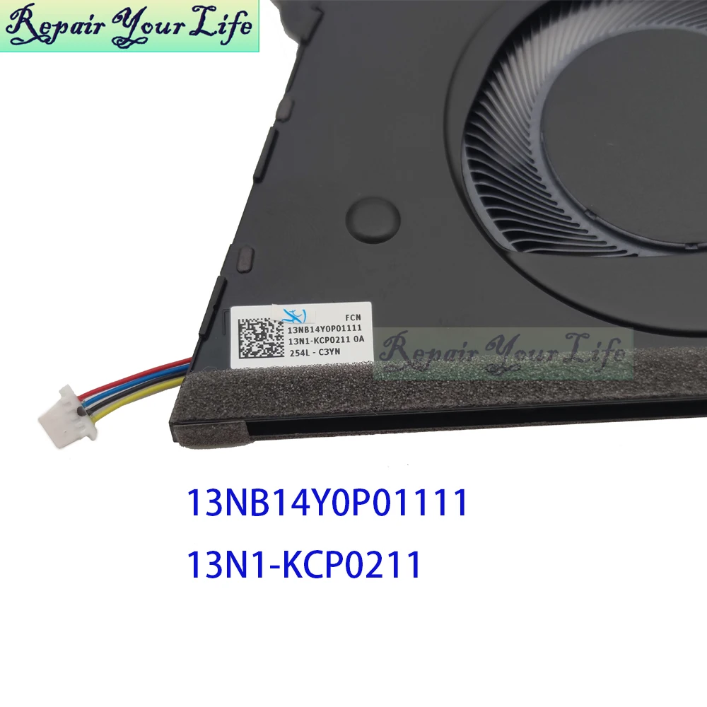 Ventilador enfriador de portátil para ASUS Vivobook 14 TP3407S TP3407SA TP3407 ventiladores de refrigeración de CPU DV 1A nuevo 13NB14Y0P01111 13N1-KCP0211 F24038 - imagen 4
