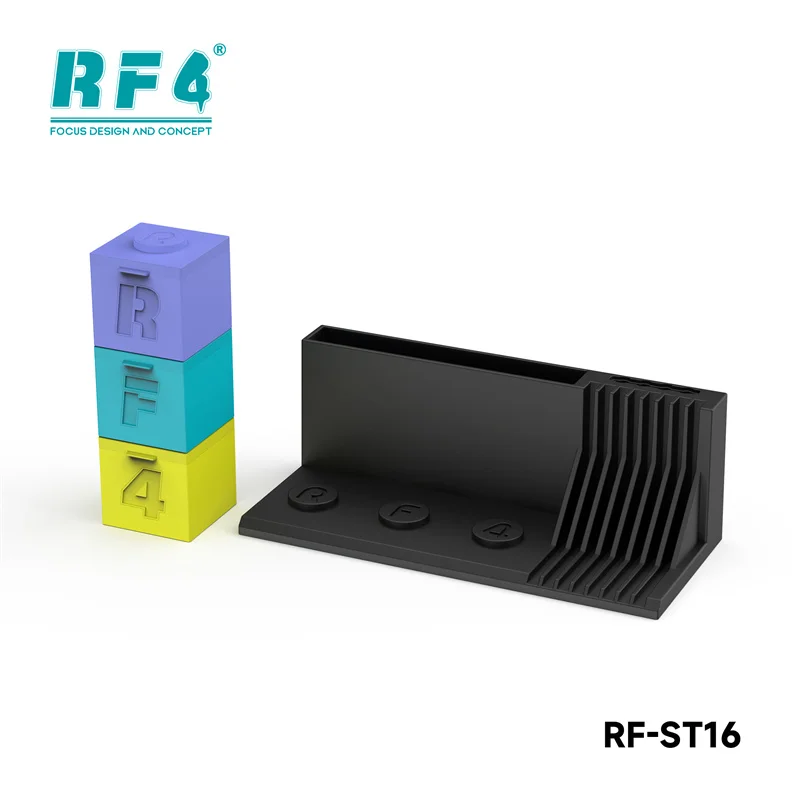 Estante de almacenamiento RF4 RF-ST16 con 3 compartimentos para pasta de soldadura y soporte para plantillas organizador de herramientas de reparación de teléfonos multifuncional - imagen 5