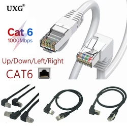 Cable Ethernet Cat6a RJ45 Con Ángulo 90° – Conexión Rápida y Segura