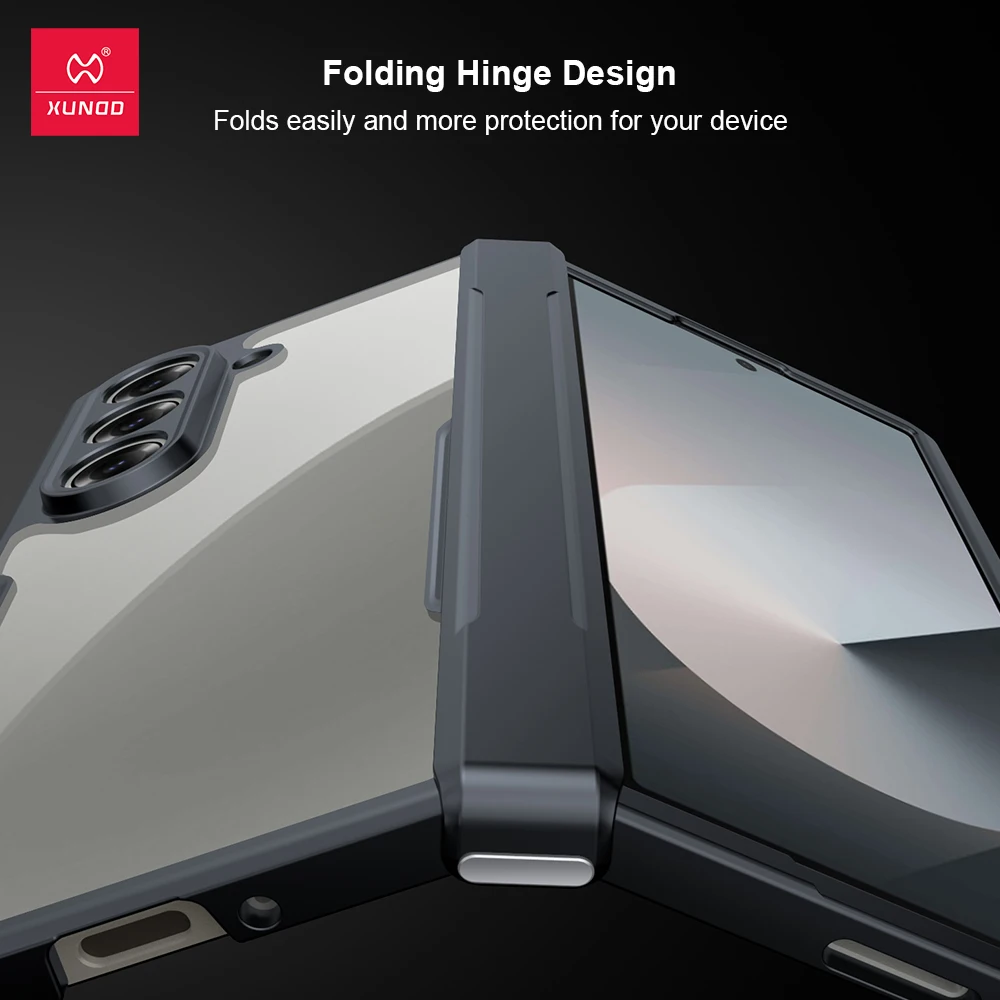 Xundd para Samsung Galaxy Z Fold6 SE funda para Galaxy Z Fold6 funda de teléfono carcasa protectora a prueba de golpes fundas transparentes - imagen 5