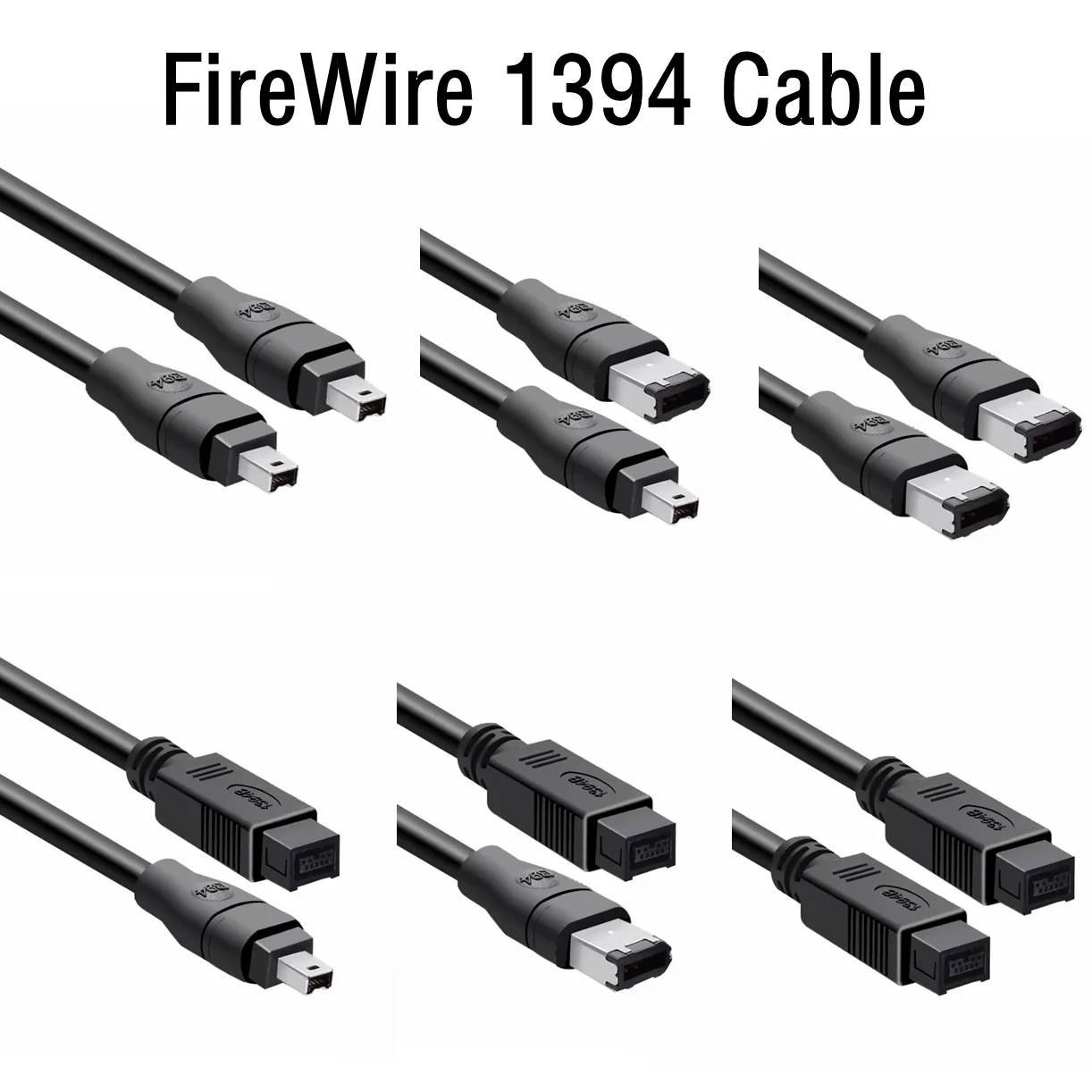 FireWire 800 IEEE-1394B 9 pines 6 pines a 6 pines 4 pines a 4 pines IEEE 1394 para Cable adaptador ILink 4 pines a Cable Firewire 400 1,8 m 3m 5m
