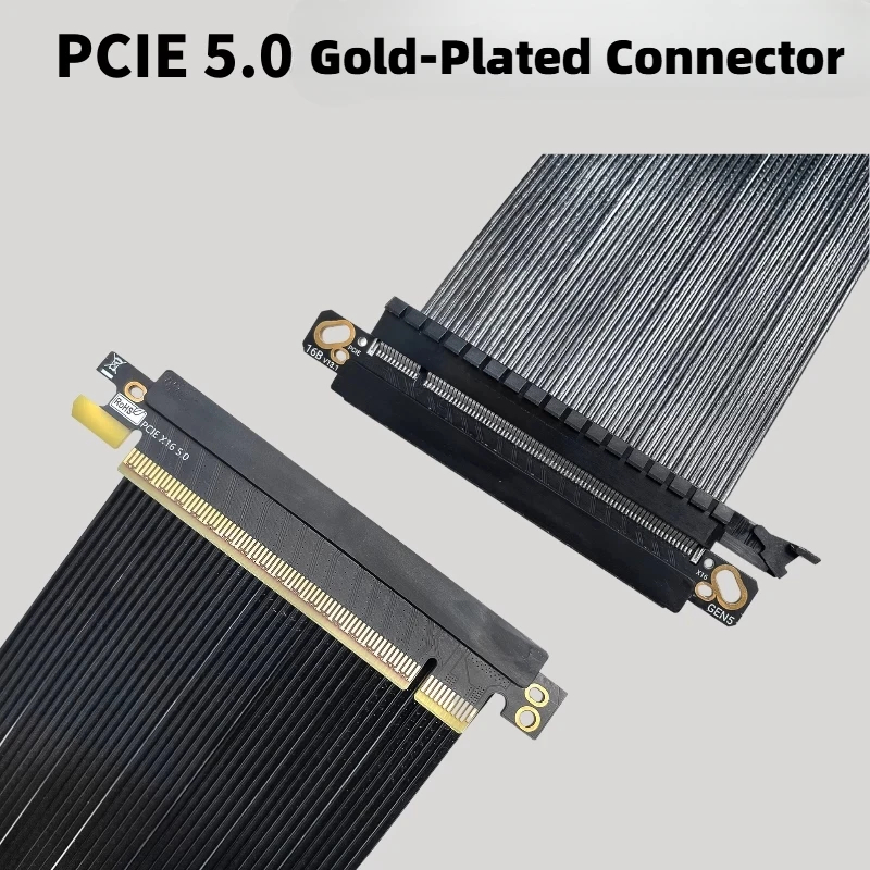 Cable elevador Ultra PCIe 5.0 X16 [RTX5090 RTX5080 RTX4090] Blindado Extreme 16x Doble Reverse Gaming ITX Server PCI Express Gen5 - imagen 5