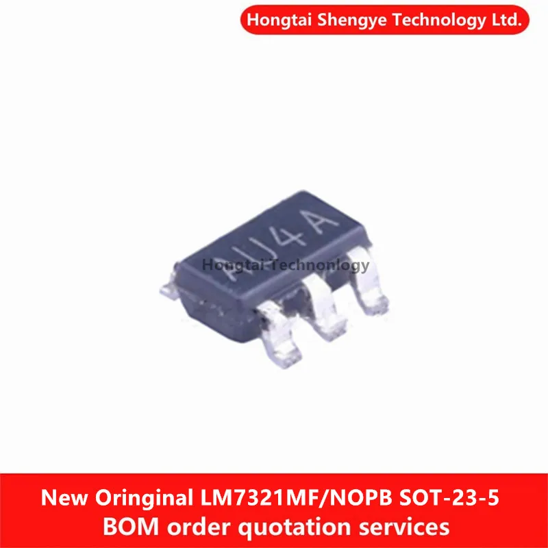 Nueva pantalla de seda Original: chip IC de amplificador operacional de carga AU4A SOT-23-5 LM7321MFX/NOPB