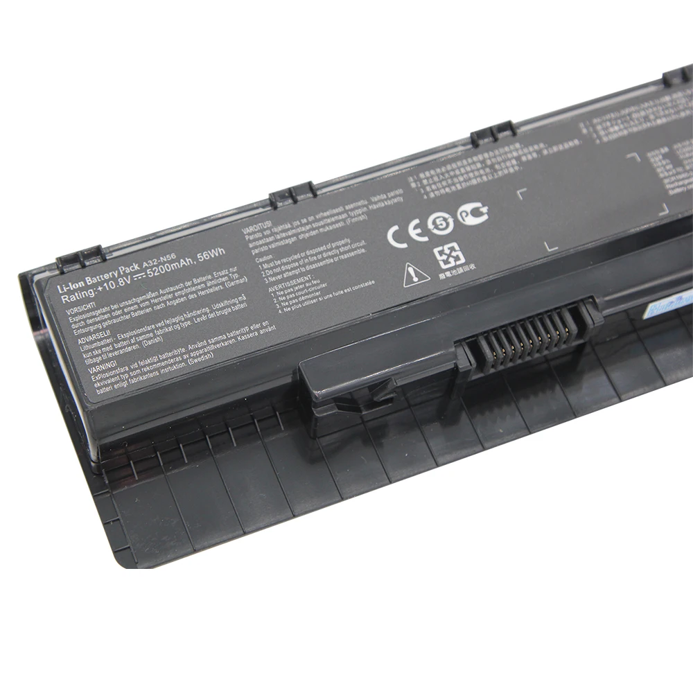 Batería de A32-N56 para ordenador portátil, pila de 5200mAh para ASUS N46 N46V N46VJ N46VM N46VZ N56 N56V N56D N56VJ N56VM N76 N76VZ A31-N56 A33-N56 A32-N46 - imagen 2