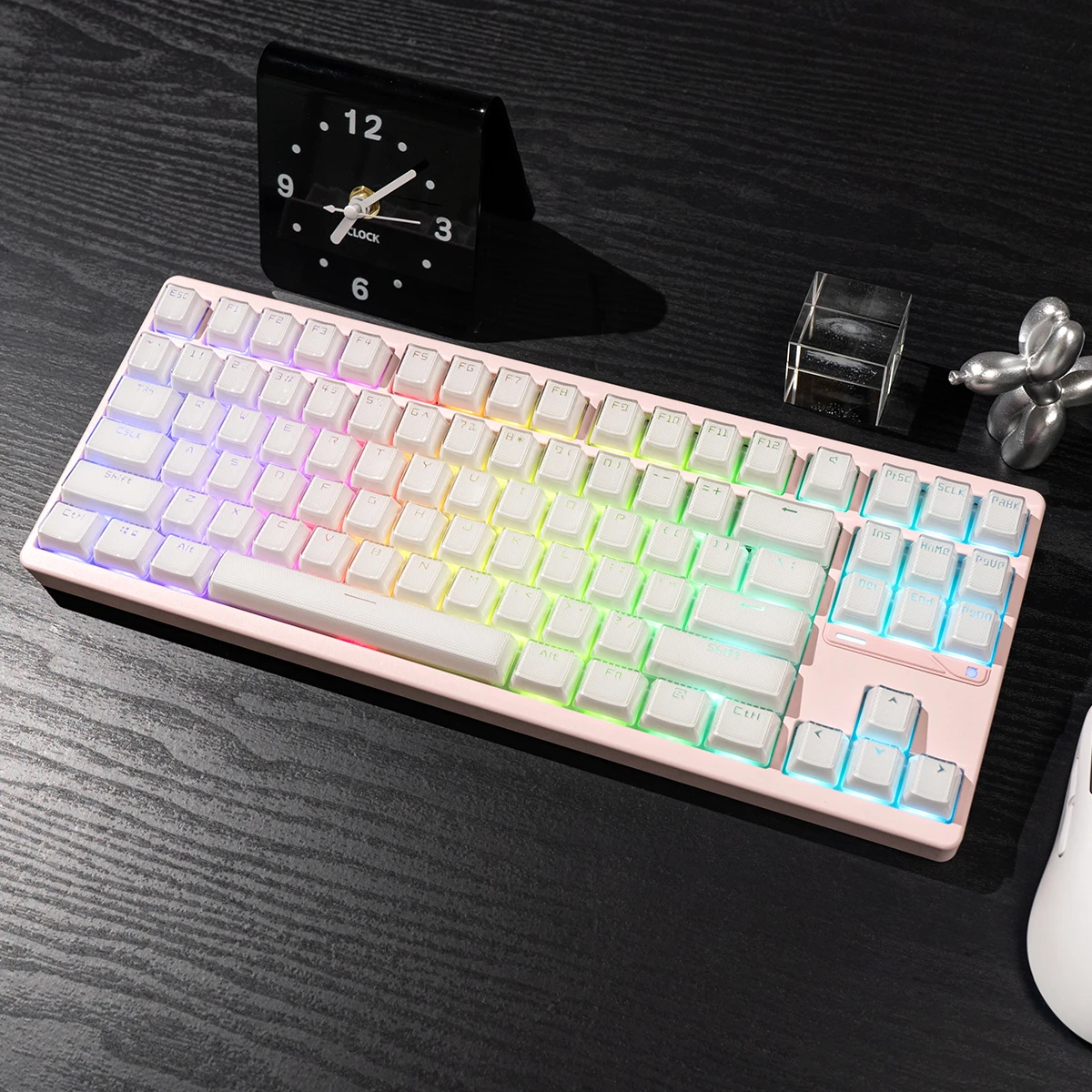 Mad 60he Mad 68he Ace68 teclas con tema de cristal, 134 teclas o 106 teclas, teclas de perfil ABS OEM para teclado Wooting 60he Aula Hero 68he - imagen 4