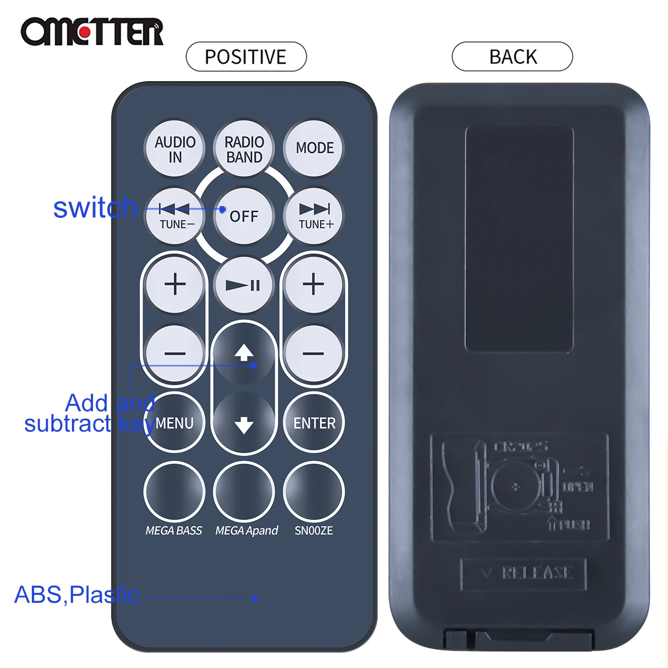 Mando a distancia Original RMT-CDS11IP para Sony, sistema de acoplamiento de Audio Personal, ICF-DS11IP - imagen 5