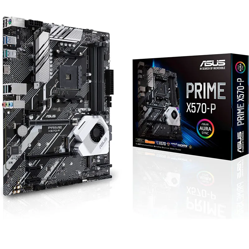ASUS Prime X570-P Ryzen 3 AM4 con PCIe Gen4, Dual M.2 HDMI, SATA 6 GB/s USB 3.2 Gen 2 Placa base ATX - imagen 2