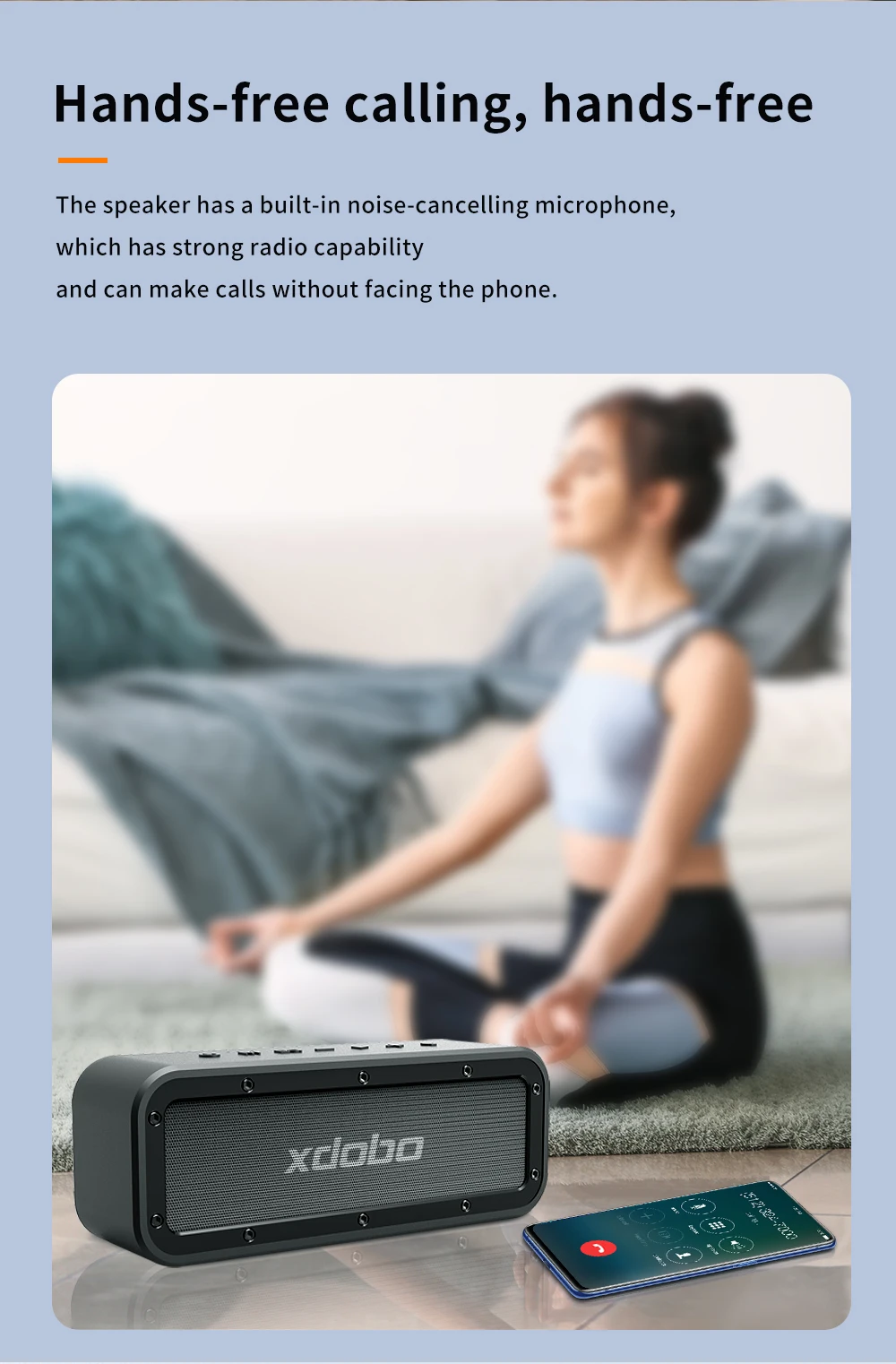 Original XDOBO Wake1983 altavoz portátil Bluetooth 50W inalámbrico impermeable Subwoofer estéreo envolvente soporte TWS TF AUX - imagen 5