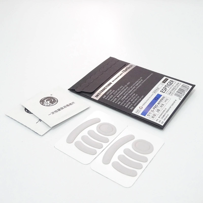 Patines para ratón, pies para ratón, juego 2 alfombrillas ratón inalámbricas - imagen 4