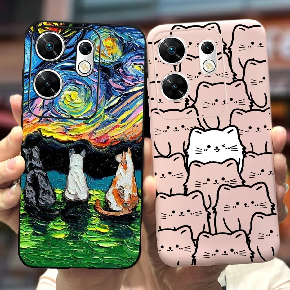 Funda de silicona suave para Infinix Zero 30, carcasa de teléfono 4G X6731B con estilo, pintada en caramelo, parachoques para Infinix Zero 30 Zero30 X6731 - imagen 4